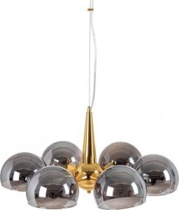 Lampa wisząca Bigbuy Home Lampa Sufitowa 60 x 60 x 67 cm Szkło Szary Metal Srebro 1