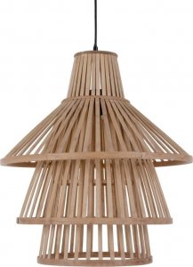 Lampa wisząca Bigbuy Home Lampa Sufitowa 53 x 53 x 54 cm Naturalny Bambus 1