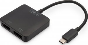 HUB USB Digitus DIGITUS USB-Hub 2-Port  C  ->2xDP   m.Kabel          schwarz 1