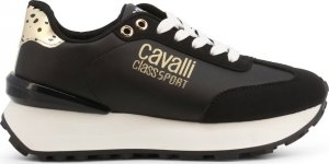 Cavalli Class Sneakersy marki Cavalli Class model CW8638 kolor Czarny. Obuwie Damskie. Sezon: Wiosna/Lato EU 40 1