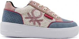 Benetton Sneakersy marki Benetton model HALL kolor Niebieski. Obuwie Damskie. Sezon: Cały rok EU 38 1