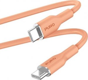 Kabel USB Puro USB-C - USB-C 1.5 m Pomarańczowy (PUR674) 1