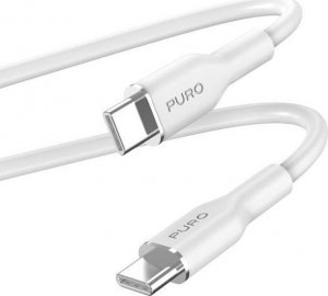 Kabel USB Puro USB-C - USB-C 1.5 m Biały (PUR671) 1