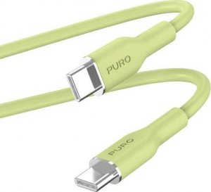 Kabel USB Puro USB-C - USB-C 1.5 m Żółty (PUR673) 1