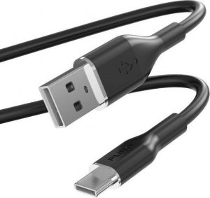 Kabel USB Puro USB-A - USB-C 1.5 m Czarny (PUR675) 1