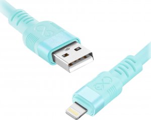 Kabel USB Orno USB-A - Lightning 2 m Niebieski (CABEXCWHPLIGH2.0PMIX) 1