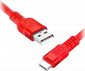 Kabel USB Orno USB-A - USB-C 2 m Czerwony (CABEXCWHPUSBC2.0NMIX) 1