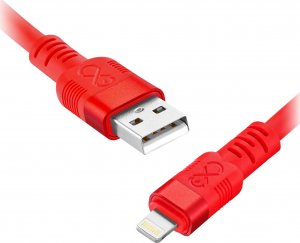 Kabel USB Orno USB-A - Lightning 2 m Czerwony (CABEXCWHPLIGH2.0NMIX) 1