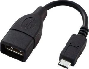 Kabel USB Omega USB-A - microUSB 0.15 m Czarny (OUOTG) 1