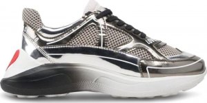 Love Moschino Sneakersy marki Love Moschino model JA15016G1GIQ kolor Szary. Obuwie Damskie. Sezon: Wiosna/Lato EU 38 1