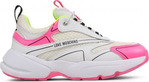 Love Moschino Sneakersy marki Love Moschino model JA15025G1GIQ5 kolor Biały. Obuwie Damskie. Sezon: Wiosna/Lato EU 40 1