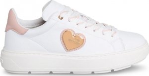 Love Moschino Sneakersy marki Love Moschino model JA15384G1GIA1 kolor Biały. Obuwie Damskie. Sezon: Wiosna/Lato EU 39 1