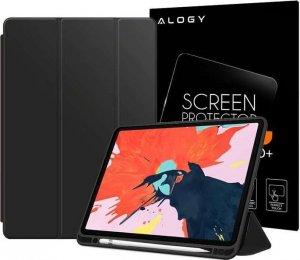 Etui na tablet Alogy Etui Alogy Smart Case do Apple iPad 10.2 2019 7Gen Czarne + Szkło Alogy 1