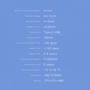 Etui na tablet Dux Ducis Dux Ducis Touchpad Keyboard Case etui iPad 10.9'' 2022 (10 gen.) klawiatura bluetooth z gładzikiem czarna 12