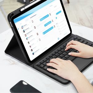 Etui na tablet Dux Ducis Dux Ducis Touchpad Keyboard Case etui iPad 10.9'' 2022 (10 gen.) klawiatura bluetooth z gładzikiem czarna 10