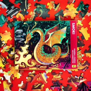 Wilga PUZZLE 100 EL+KSIAZKA SMOKI 3