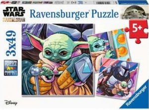 Ravensburger Puzzle 3x49 element?w Mandalorian 1