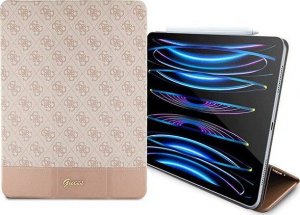 Etui na tablet Guess Etui GUFCP12PS4SGP Apple iPad Pro 12.9 2020/2021/2022 (4., 5. i 6. generacji) różowy/pink 4G Stripe Allover 3