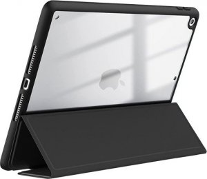 Etui na tablet CRONG PRIMEFOLIO ETUI IPAD 10.2 (2021-2019) Z PODSTAWKĄ I SCHOWKIEM NA APPLE PENCIL (CZARNY/PRZEZROCZYSTY) 4