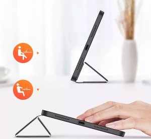 Etui na tablet Dux Ducis Dux Ducis Domo etui iPad 10.9'' 2022 (10 gen.) pokrowiec smart cover podstawka czarne 19