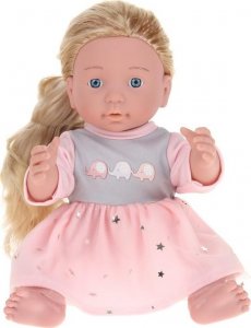 NoboKids Lalka Dziewczynka w Sukience Długie Włosy 30 cm 2