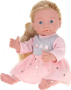NoboKids Lalka Dziewczynka w Sukience Długie Włosy 30 cm 3