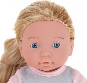NoboKids Lalka Dziewczynka w Sukience Długie Włosy 30 cm 4