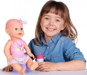 NoboKids Lalka Bobas Sikająca Sika Pije Butelka Nocnik Baby 16