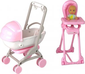 LeanToys Zestaw Lalka Mama z Dzieckiem Pokój Dziecięcy Akcesoria 2
