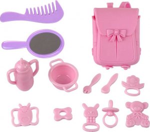 LeanToys Zestaw Lalka Mama z Dzieckiem Pokój Dziecięcy Akcesoria 4