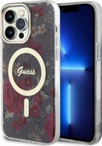 Guess Guess Flower MagSafe - Etui iPhone 14 Pro Max (Zielony) 1