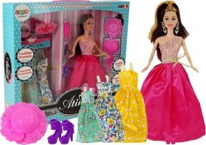 LeanToys Lalka Bal 28 cm Różowa Sukienka 1