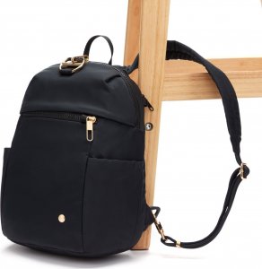 Pacsafe Plecak mini damski antykradzieżowy 8L Pacsafe Citysafe Econyl - czarna 5