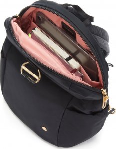 Pacsafe Plecak mini damski antykradzieżowy 8L Pacsafe Citysafe Econyl - czarna 6