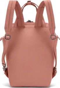 Pacsafe Plecak mini damski antykradzieżowy Pacsafe Citysafe CX Econyl - różowy 3