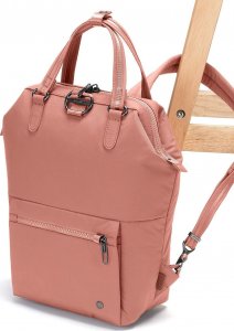 Pacsafe Plecak mini damski antykradzieżowy Pacsafe Citysafe CX Econyl - różowy 6
