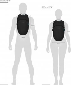 Pacsafe Plecak miejski antykradzieżowy 18l Pacsafe ECO - czarny, z econylu 12