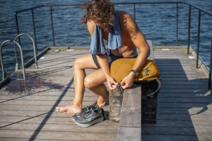 Pacsafe Plecak miejski antykradzieżowy 18l Pacsafe ECO - pomarańczowy , z econylu 2