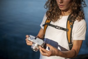 Pacsafe Plecak miejski antykradzieżowy 18l Pacsafe ECO - pomarańczowy , z econylu 7