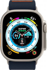 Spigen Pasek do APPLE WATCH 4 / 5 / 6 / 7 / 8 / SE / ULTRA (42 / 44 / 45 / 49 MM) Spigen Fit Lite Ultra granatowe 11