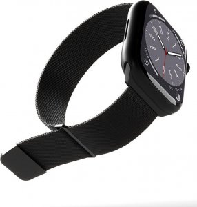 Puro Puro Milanese Magnetic Band - Pasek ze stali nierdzewnej do Apple Watch 42/44/45/49 mm (czarny) 2