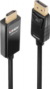 Kabel Lindy LINDY 1m DisplayPort an HDMI Adapterkabel mit HDR 1