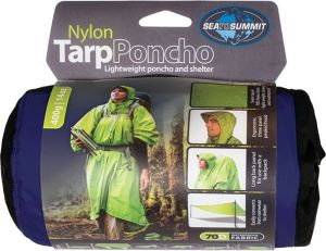 Sea To Summit Poncho Nylon Tarp Poncho niebieskie (APONCHO) 1