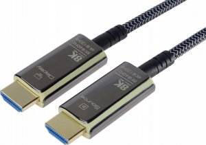 Kabel PremiumCord PremiumCord Ultra High Speed HDMI 2.1 optický fiber kabel 8K@60Hz,zlacené 20m 1