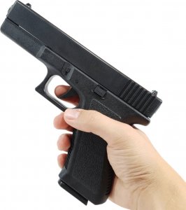 tomdorix Policyjny Pistolet Na Kulki GLOCK 17 Replika Air Soft Gun + Granat Kulek Bezszw 2