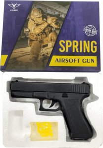 tomdorix Policyjny Pistolet Na Kulki GLOCK 17 Replika Air Soft Gun 11