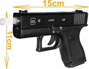 tomdorix GLOCK 43 Pistolet Metalowy Na Kulki 6mm Replika ASG + Granat Kulek Bezszw. 7
