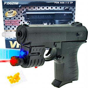 tomdorix Pistolet Na Kulki z Laserem i Niebieską Latarką 2