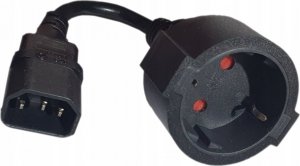 Qoltec Adapter IEC 320 C14 / SCHUKO | 0.15m 2
