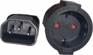 Qoltec Adapter IEC 320 C14 / SCHUKO | 0.15m 4